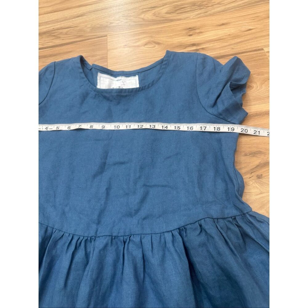 NotPerfectLinen new Smock with added sleeves boho lagenlook dress size M - Picture 4 of 7